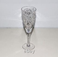 Set of 6 Crystal Champagne Glasses 7 Tall Stem Goblet Coupe Wine Rare Vintage