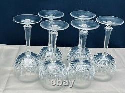 Set of 6 Gorham CHANTILLY Crystal Wine Hock Glasses 7 3/8 Tall