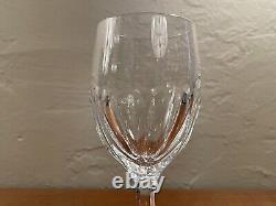 Set of (6) Josair BLANKA Pattern Crystal Wine Goblets Glasses 5 3/4