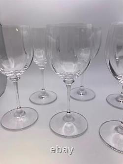 Set of 6 Mikasa Crystal STEPHANIE Wine Glasses
