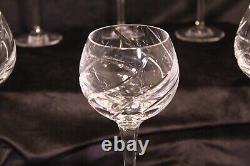 Set of 6 Mikasa OLYMPUS Crystal HOCK WINE 8-3/8 Glasses Cut Swirl