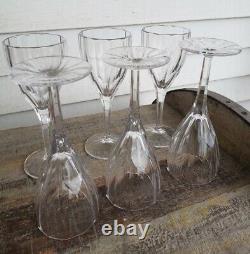 Set of 6 NACHTMANN Crystal ASPEN Grand White Wine Glasses 8 Tall NEVER USED