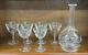 Set of (6) Orrefors BERNADOTTE 5 3/8 Claret Wine Glasses + Decanter