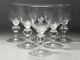 Set of 6 Signed Steuben Crystal Sherry Wine Glasses Shape #7925 4 1/2