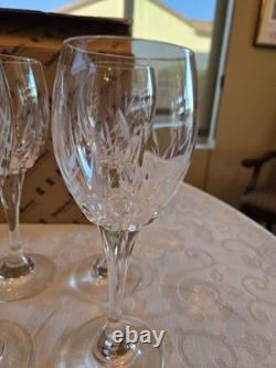 Set of 6 Steklarska Nova Rogaska Slatina Wine Glasses