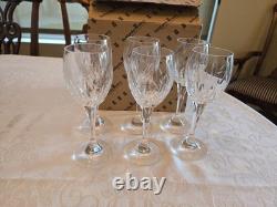 Set of 6 Steklarska Nova Rogaska Slatina Wine Glasses
