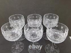 Set of 6 Tiffany Crystal Gilbert 5 3/4 8oz Wine Glasses