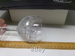 Set of 6 Tiffany Crystal Gilbert 5 3/4 8oz Wine Glasses