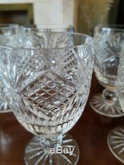 Set of 6 Tyrone Crystal Slieve Donard wine glasses. No box