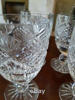 Set of 6 Tyrone Crystal Slieve Donard wine glasses. No box