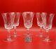 Set of (6) VAL ST. LAMBERT Crystal GLENDALE Wine Water Goblets 7 Belgium