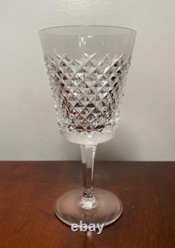 Set of 6 Vintage WATERFORD CRYSTAL Alana 10 oz. Water/Wine Glasses 7 IRELAND