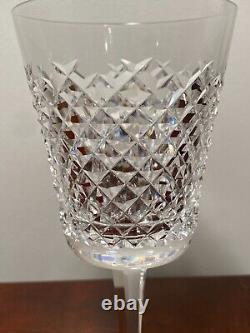 Set of 6 Vintage WATERFORD CRYSTAL Alana 10 oz. Water/Wine Glasses 7 IRELAND