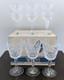 Set of 6 Vintage Waterford Crystal Baltray Claret Wine Goblets Glasses Ireland