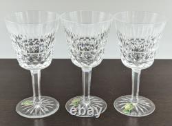Set of 6 Vintage Waterford Crystal Baltray Claret Wine Goblets Glasses Ireland