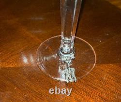 Set of 6 Vintage Waterford Crystal Colleen Tall Stem 7 3/8 Hock Wine Glasses