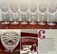 Set of 6 Vtg WATERFORD CRYSTAL Comeragh 6 oz. Claret Wine Glasses 6.5 IRELAND