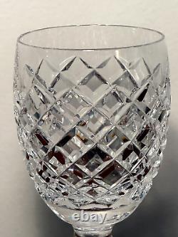 Set of 6 Vtg WATERFORD CRYSTAL Comeragh 6 oz. Claret Wine Glasses 6.5 IRELAND