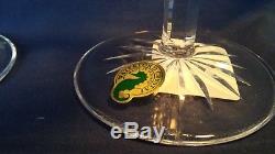 Set of 6 Waterford Crystal Araglin Pattern Water/Wine Glasses Goblets @ 7 7/8