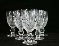Set of 6 Waterford Crystal COLLEEN Sherry Wine Goblets Glasses 4.25 4 1/4