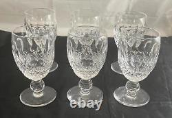 Set of 6 Waterford Crystal COLLEEN Short Stem White Wine Glasses
