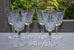 Set of 6 Waterford Crystal LISMORE White Wine Glasses 100ml/14.1cm