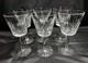 Set of 6 Waterford Crystal Lismore White Wine Claret Glasses