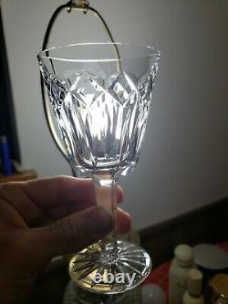 Set of 6 Waterford Crystal Patrick White Wine Glasses EUC Gothic Etching