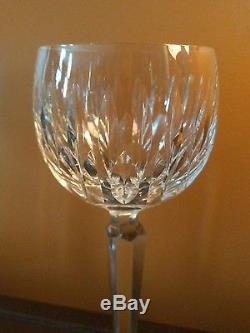 Set of 6 Waterford Crystal Stemware Carina Wine Hock Goblets Glasses 7 3/8