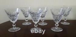 Set of 6 Waterford Tramore Claret Wine Glasses 5.5 Vintage Irish Cut Crystal