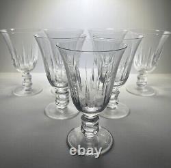 Set of 7 Claret Wine Crystal Glasses by Treasure Chest Contessa