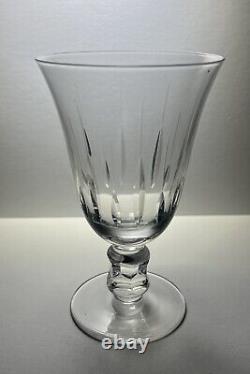 Set of 7 Claret Wine Crystal Glasses by Treasure Chest Contessa