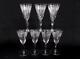 Set of 7 Fostoria Crystal 5 Liquor Cordial Glasses Lovely Etched WASHINGTON