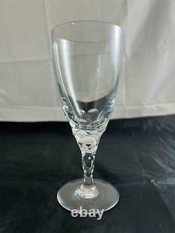 Set of 7 Orrefors Crystal CARINA Claret Wine Glasses