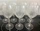 Set of 7 Ralph Lauren Crystal Herringbone Crystal Wine / Water Glasses 8 1/8