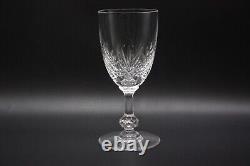 Set of 7 St. Louis Crystal MASSENET Clear Cut 5.75 Burgundy Wine Glasses FRANCE