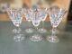 Set of 7 WATERFORD Crystal LISMORE DIAMOND ESSENCE Wine / Water Glasses EXC