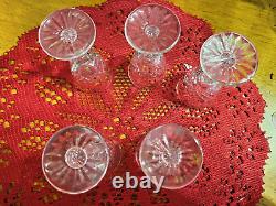 Set of 7 Waterford Crystal Lismore Goblets and 5 Waterford Lismore Cordials