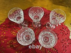 Set of 7 Waterford Crystal Lismore Goblets and 5 Waterford Lismore Cordials