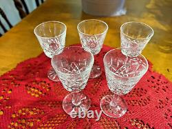 Set of 7 Waterford Crystal Lismore Goblets and 5 Waterford Lismore Cordials