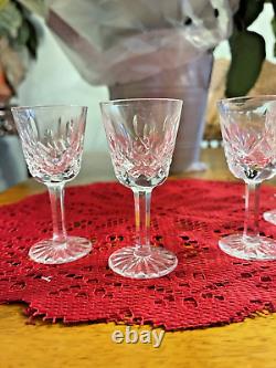 Set of 7 Waterford Crystal Lismore Goblets and 5 Waterford Lismore Cordials