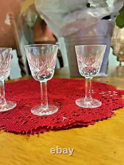 Set of 7 Waterford Crystal Lismore Goblets and 5 Waterford Lismore Cordials