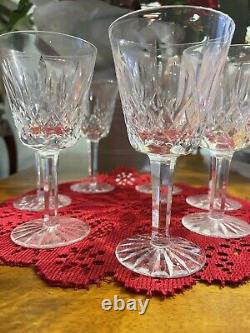 Set of 7 Waterford Crystal Lismore Goblets and 5 Waterford Lismore Cordials