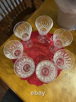 Set of 7 Waterford Crystal Lismore Goblets and 5 Waterford Lismore Cordials