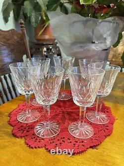 Set of 7 Waterford Crystal Lismore Goblets and 5 Waterford Lismore Cordials