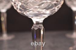 Set of 7 Waterford Crystal Wine Glasses 7.25 Tyrone hock wine Goblets Stems