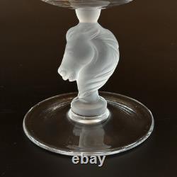Set of 8 BAYEL France Frosted Horse Head Stem Crystal Wine Glasses 16.9oz 500ml