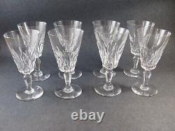 Set of 8 Baccarat Port Wine Glasses in the Carcassonne Pattern