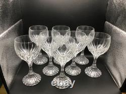 Set of 8 Crystal Massena Wine Glasses by Baccarat