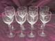 Set of 8 LENOX ARIA clear crystal wine glasses 7 5/8 x 3